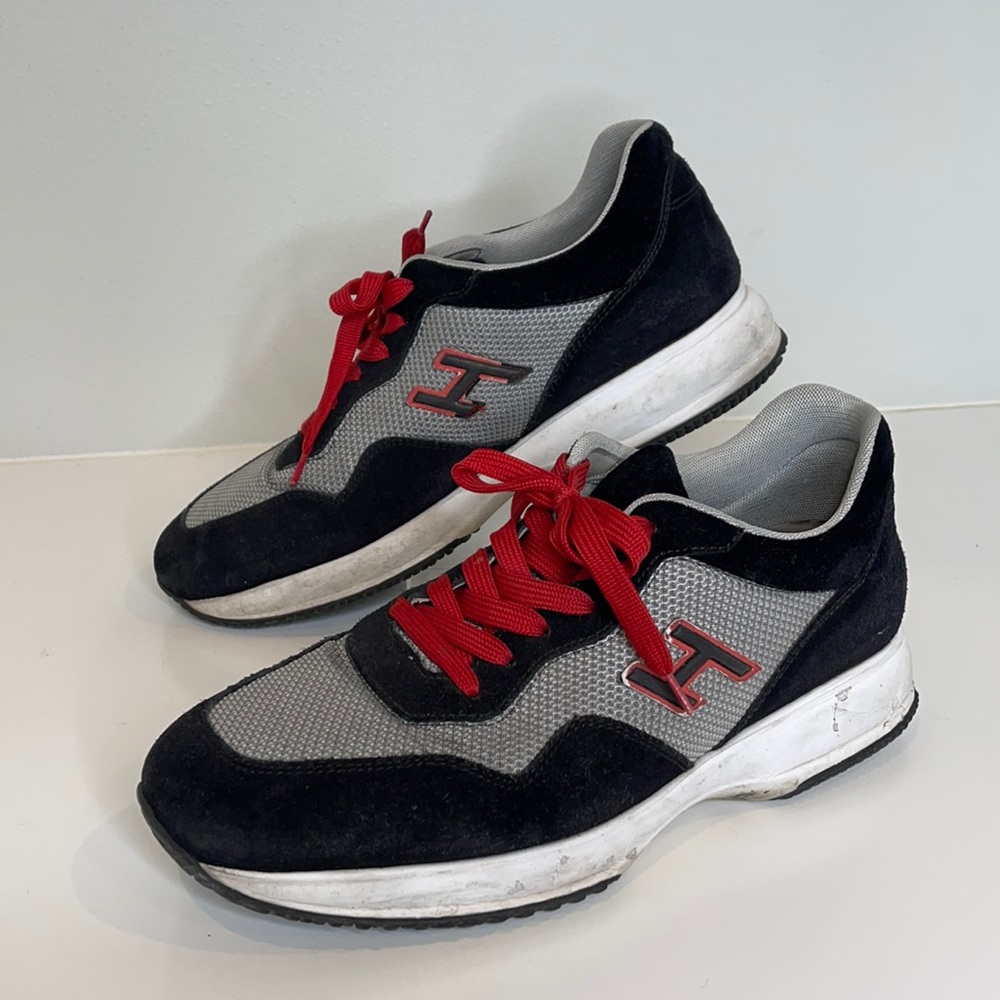 Hogan Sneakers Grey Red and Black Size 10